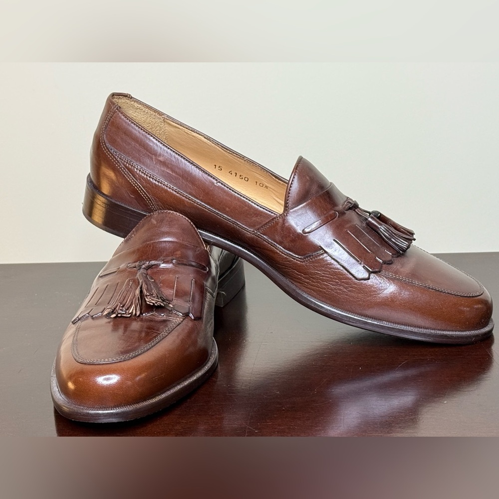 Johnson and Murphy Men’s Tan Tassel Cellini Loafers